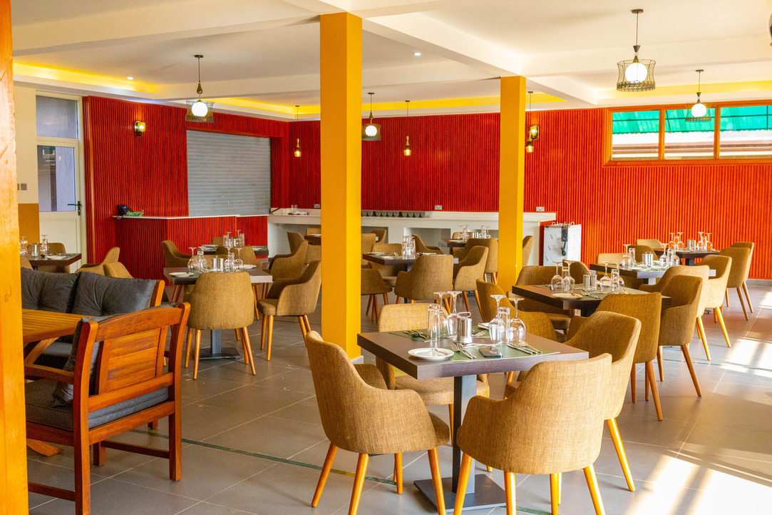 The restaurant at Fort-Arch Eco Lodges